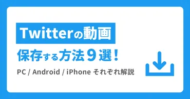 Twitter動画保存はどうする？ PC/スマホ別、安全な方法とランキングサイトは？Twitter動画保存の基礎知識から、安全なツールの選び方、そして企業での活用事例まで