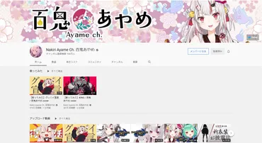 速報】ホロライブ2期生・百鬼あやめチャンネル登録者数が100万人を突破 同事務所20人目 