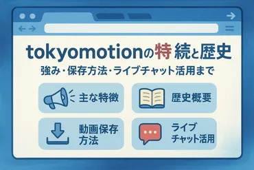 TokyoMotion(動画共有サイト)を徹底解説！安全な視聴方法とiPhoneへの保存方法とは？TokyoMotionの基本情報から安全対策まで、動画視聴のすべて
