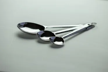 銀の光沢のあるスプーンやフォーク及びナイフ等の撮影について 