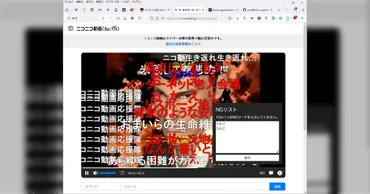 ニコニコ動画(Re:仮)にも大量の荒らしコメントが発生…ところがNG機能の拡張を作成した有志たちが登場！→「ジェバンニが半日かからずにやってくれました」  